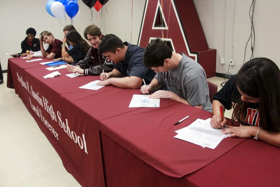 Nine Student Athletes Commit to Their Future