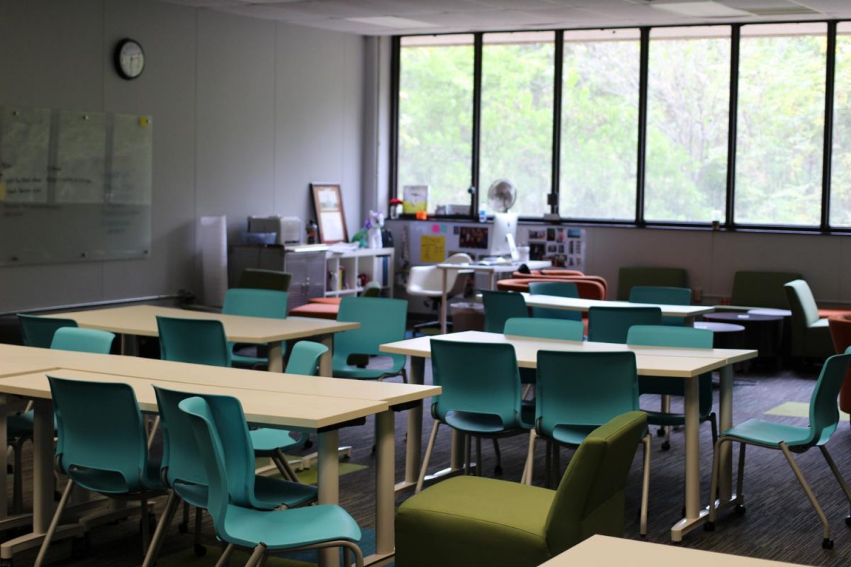 The iLab provides a quiet space for students to work on independent study projects.