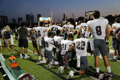 Varsity Players Take Knee to Support Protests