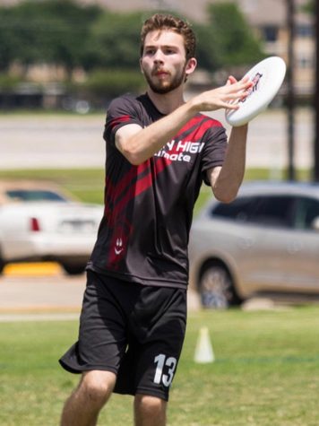 Senior Cade Culbertson catches a frisbee. He has been playing Ultimate since elementary school.