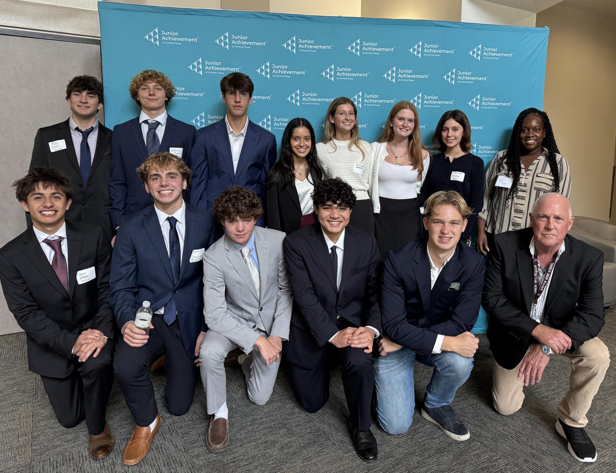 Austin HS participants in the JA Entrepreneur Challenge at St. Edward's University.