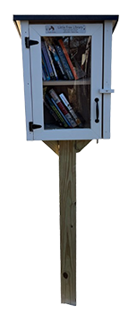 Little Libraries are small,
weather resistant boxes where
people can take a book, leave
one, or both. They have become a simple but effective
way to share books without
cost.